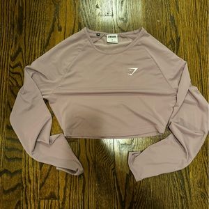 Light Purple Gymshark Cropped Top